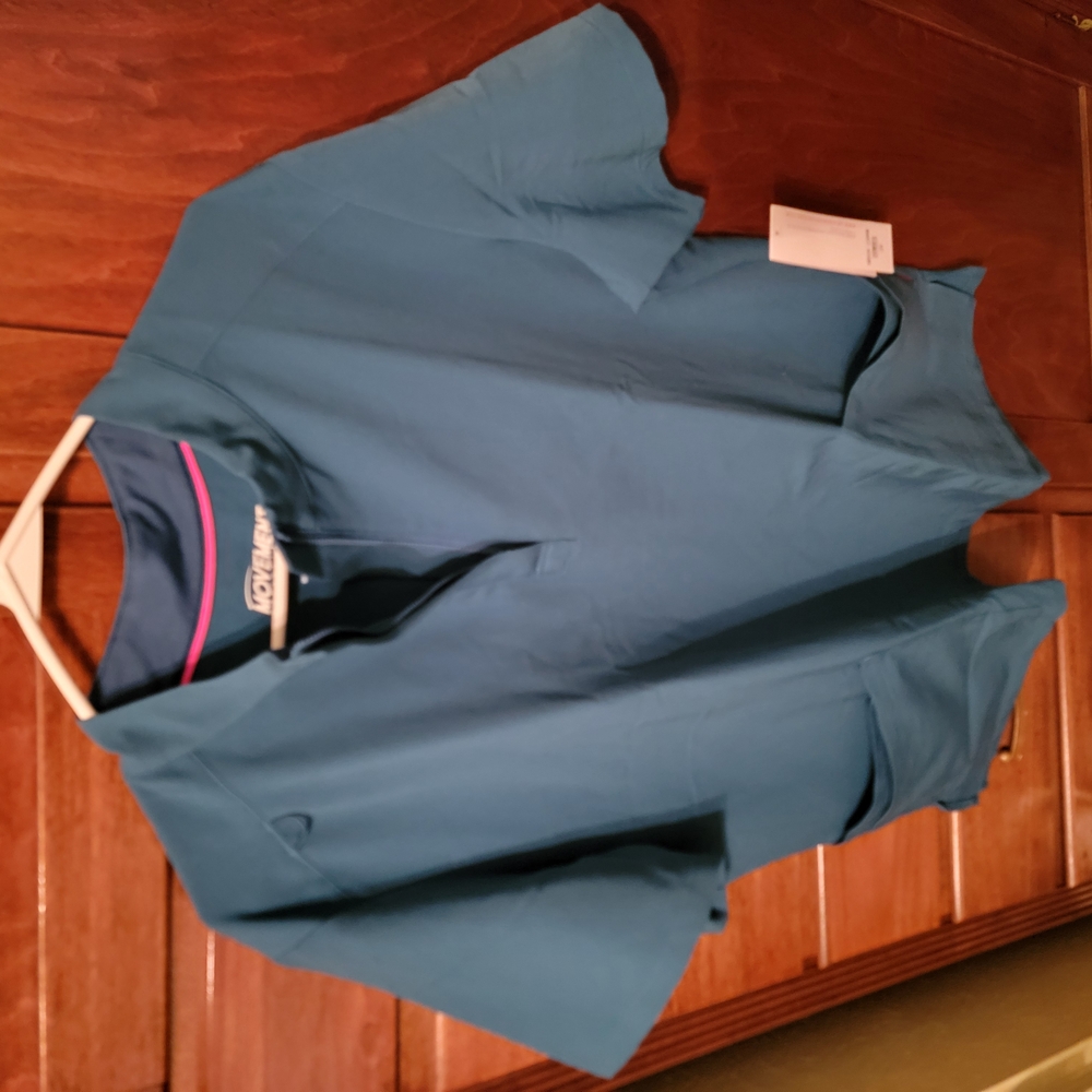 Womens Teal Scrub Top